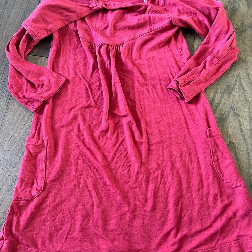 Kate Quinn long sleeve lounge dress garnet bamboo 4T